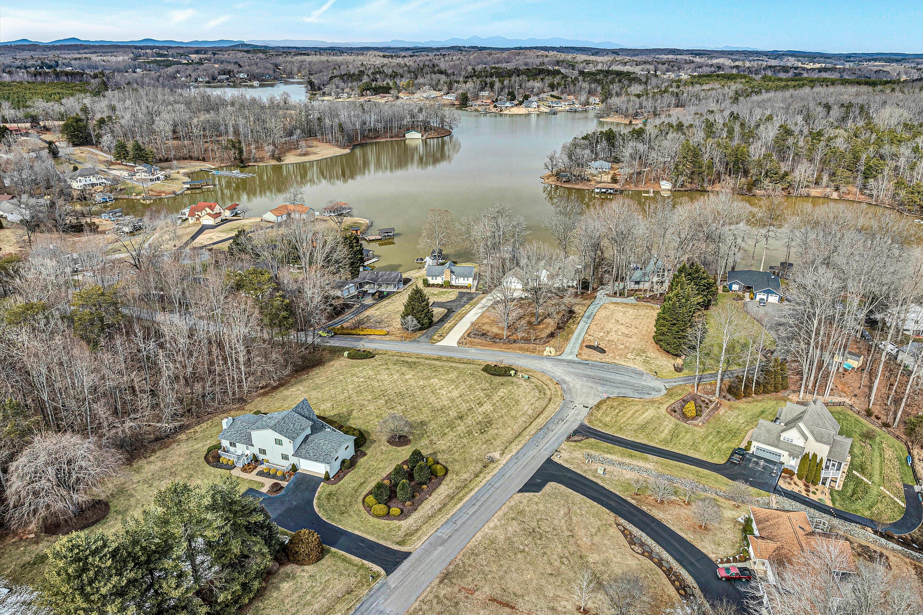 540 Cedar Ridge Road Union Hall, VA 24176 - Photo 40 of 46 a view of a lake with outdoor space