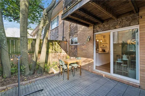 a view of outdoor space with seating area