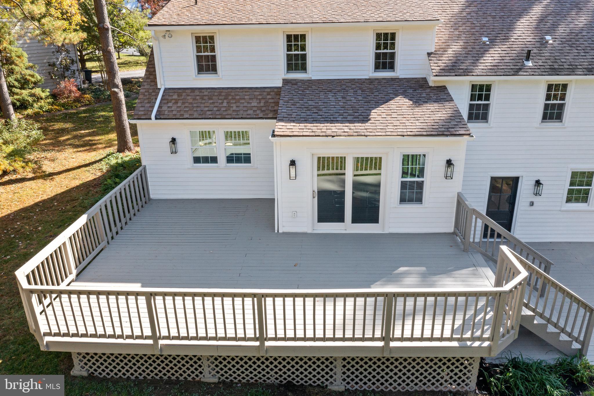 190 Woodstock Road Villanova, PA 19085 - Photo 20 of 52 View of the large back deck - upper level