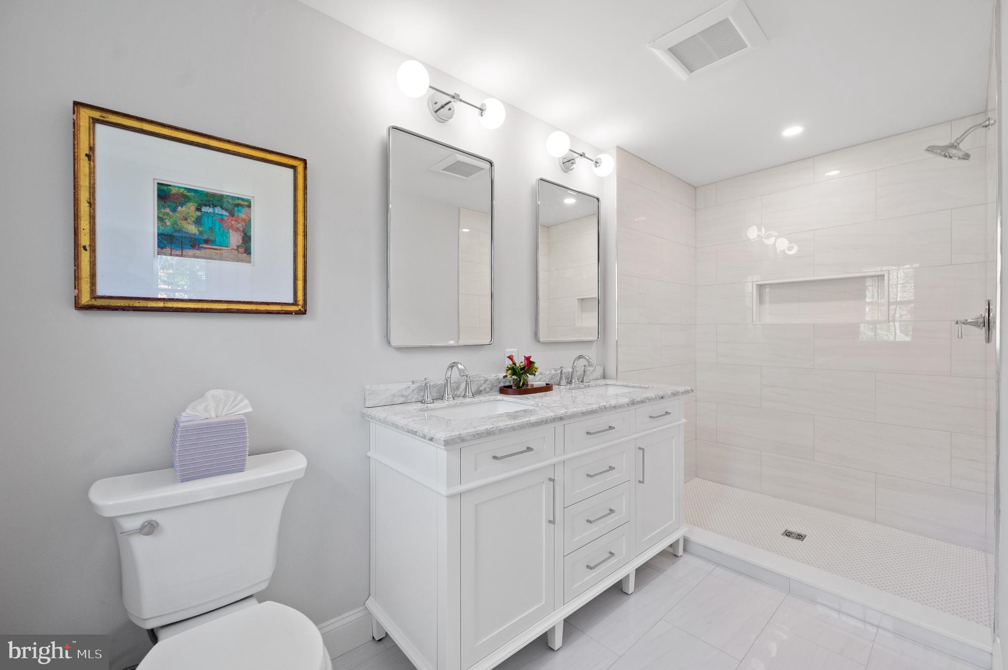 190 Woodstock Road Villanova, PA 19085 - Photo 27 of 52 Primary ensuite brand new bathroom