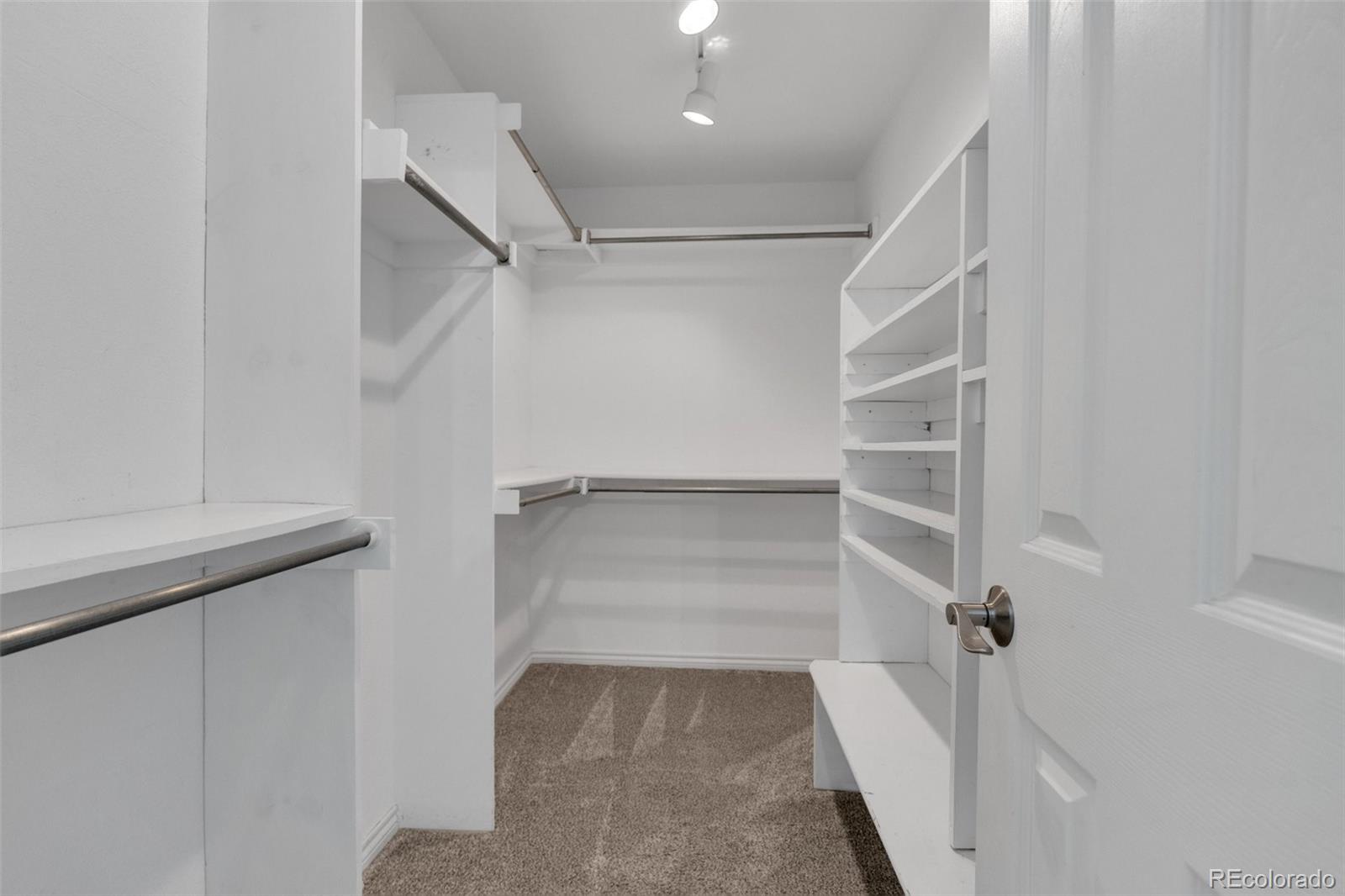 1227 Coronado Road Elizabeth, CO 80107 - Photo 18 of 45 a view of walk in closet with empty racks