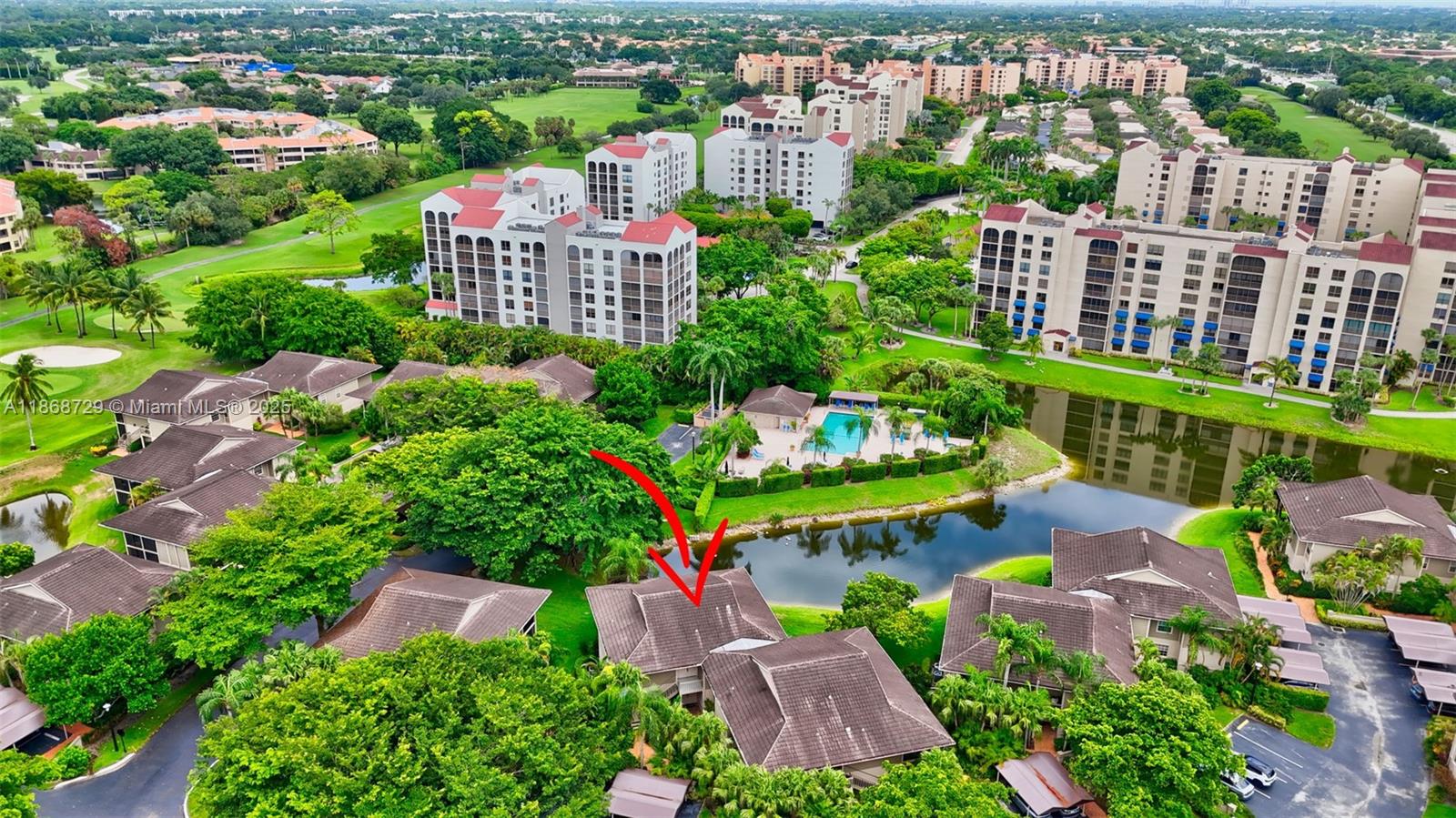7596 Elm Ridge Drive, Unit 2U Boca Raton, FL 33433 - Photo 37 of 45 an aerial view of a city