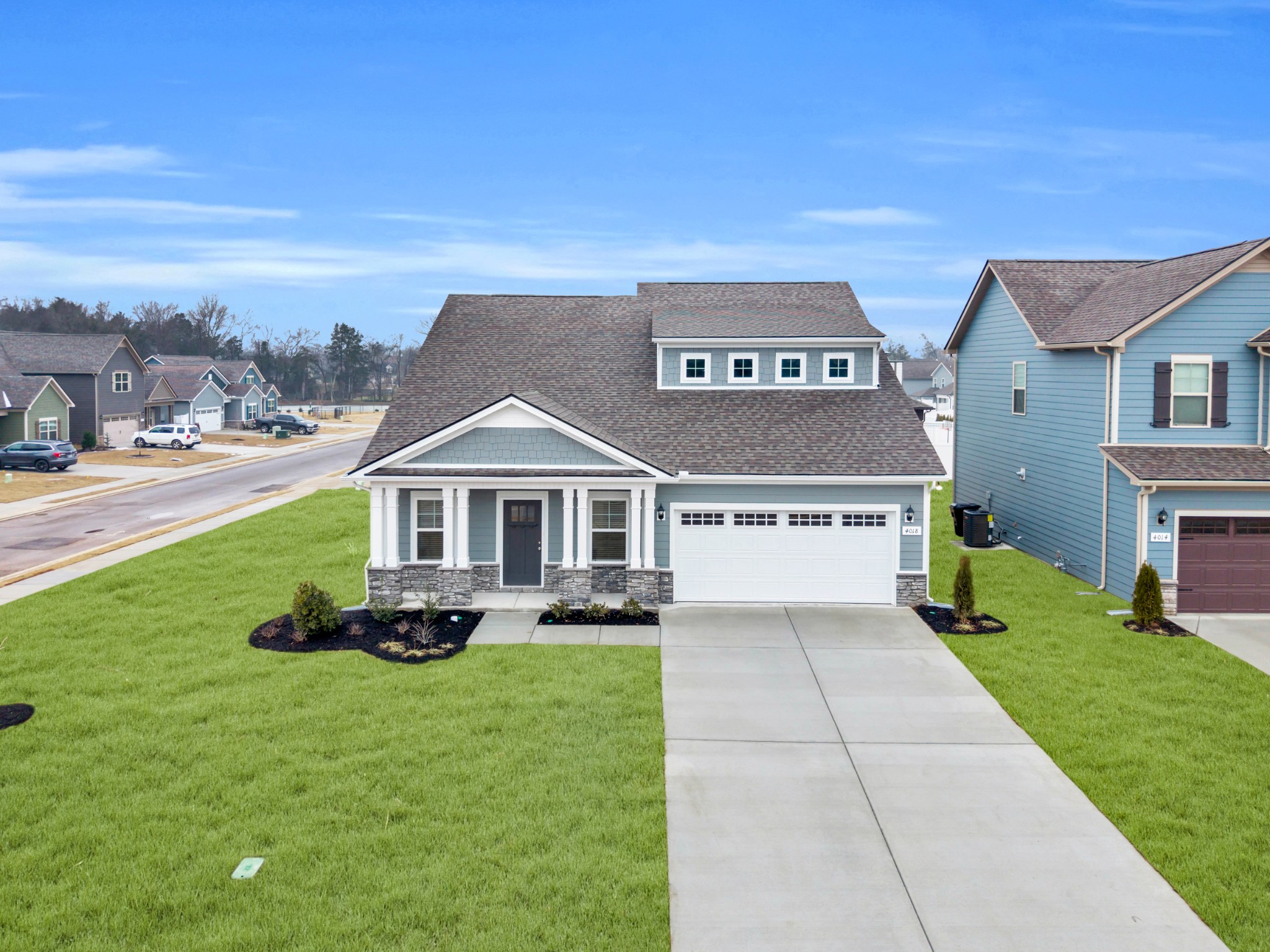 4018 Colleton Lane Rockvale, TN 37153 - Photo 25 of 34 a front view of a house with a garden