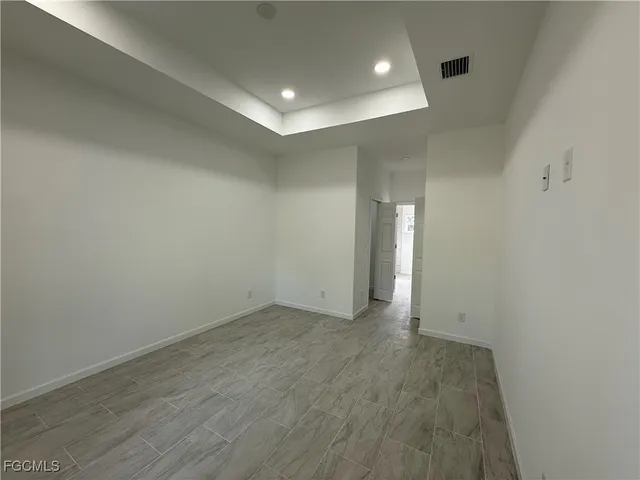 a view of an empty room