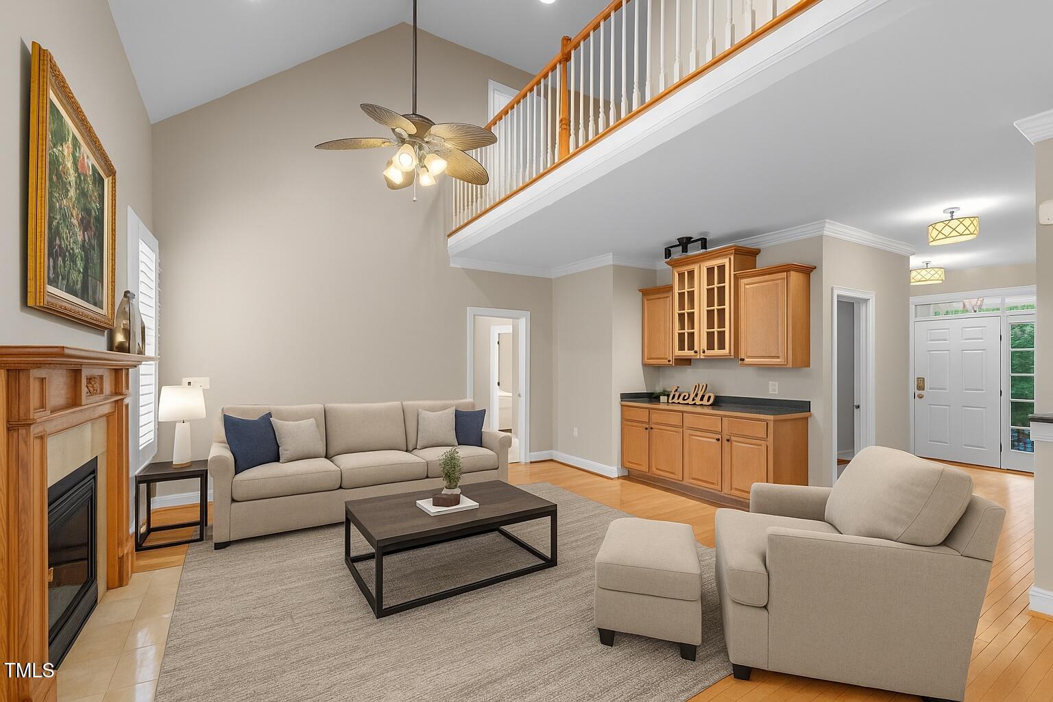 1012 Coram Fields Road Wake Forest, NC 27587 - Photo 5 of 38 Virtual Living with ottoman