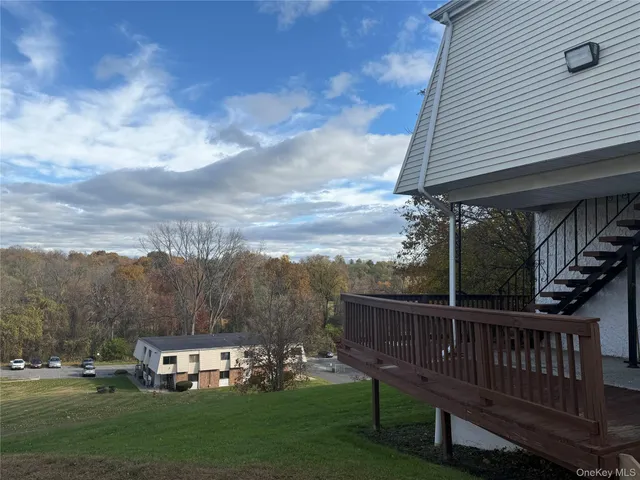 a view of a chair in the roof deck