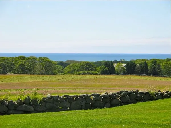 a view of an ocean and beach
