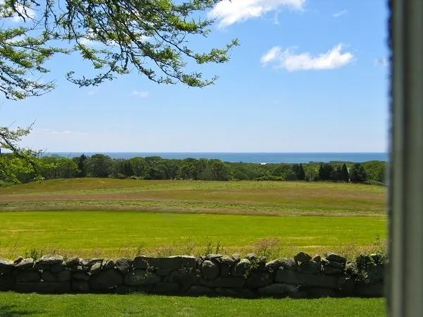 a view of an ocean from a beach