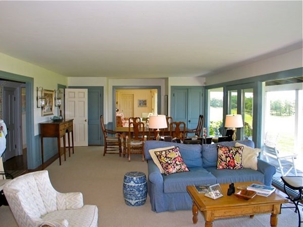 384 Middle Road Chilmark, MA 02535 - Photo 9 of 31 a living room with furniture and a large window