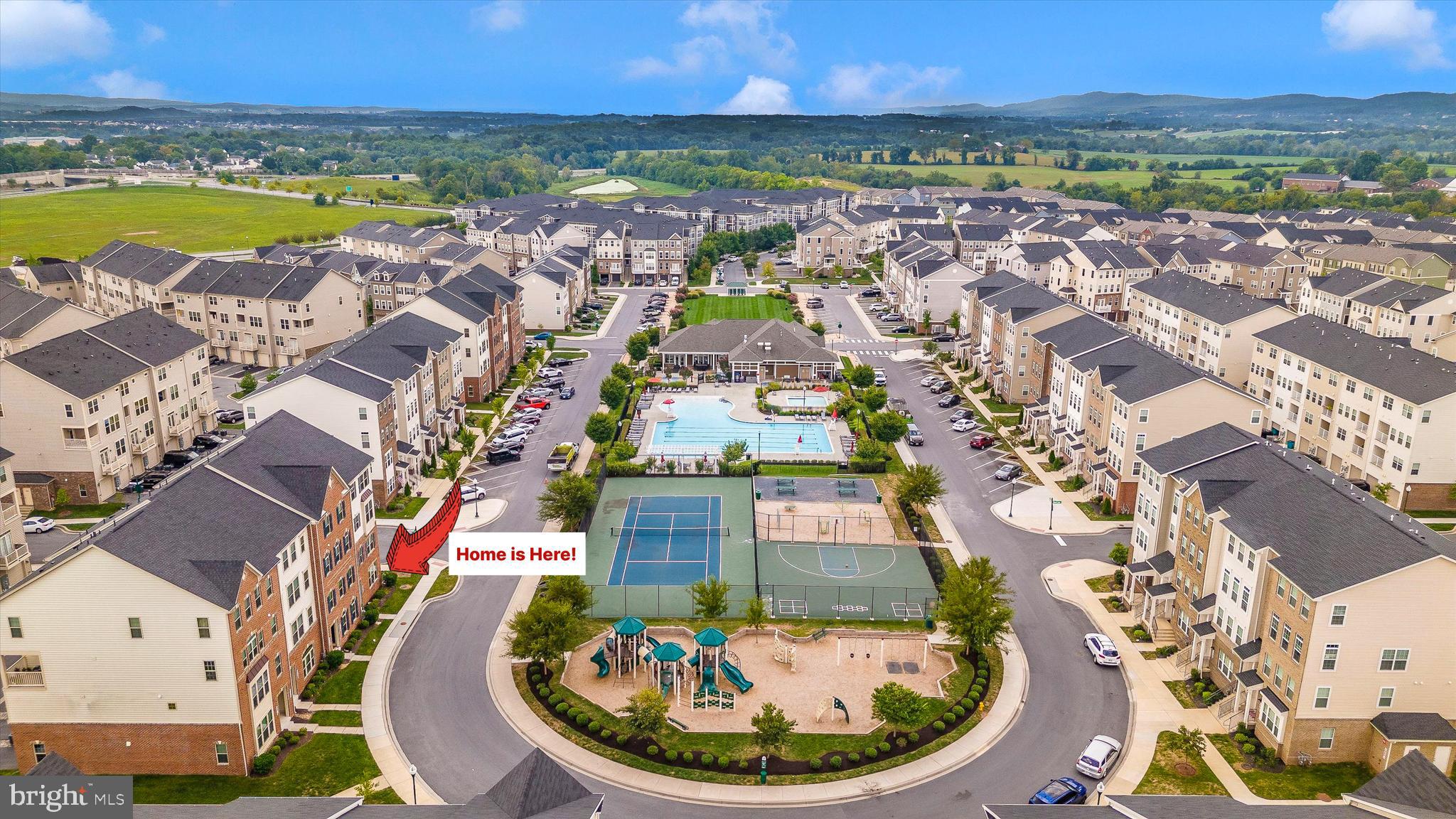 6032 Forum Square Frederick, MD 21703 - Photo 29 of 40 Aerial view of street and proximity to amentities
