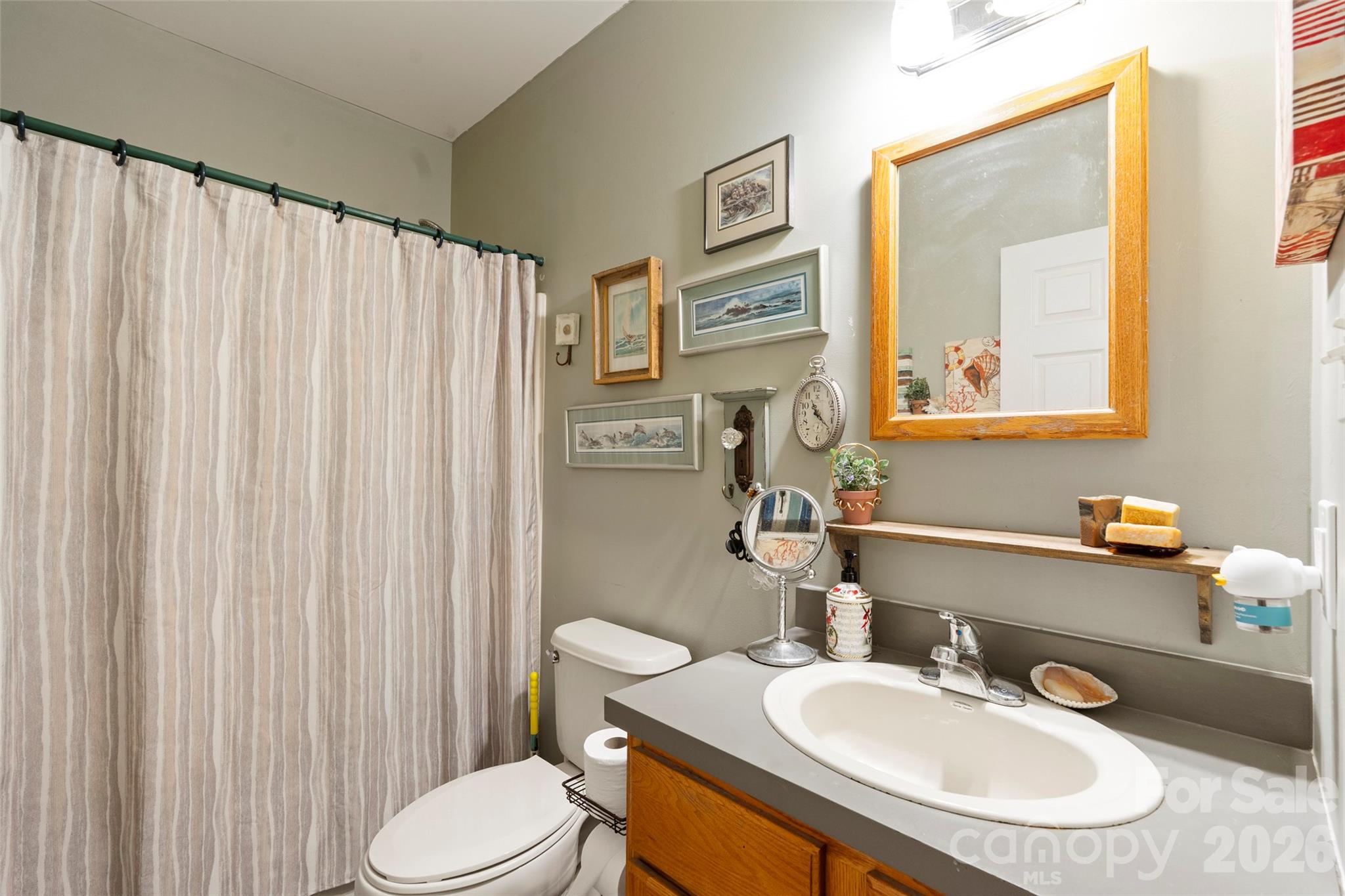 319 Glenn Bridge Road, Unit 24 Arden, NC 28704 - Photo 17 of 37 a bathroom with a sink a toilet and mirror