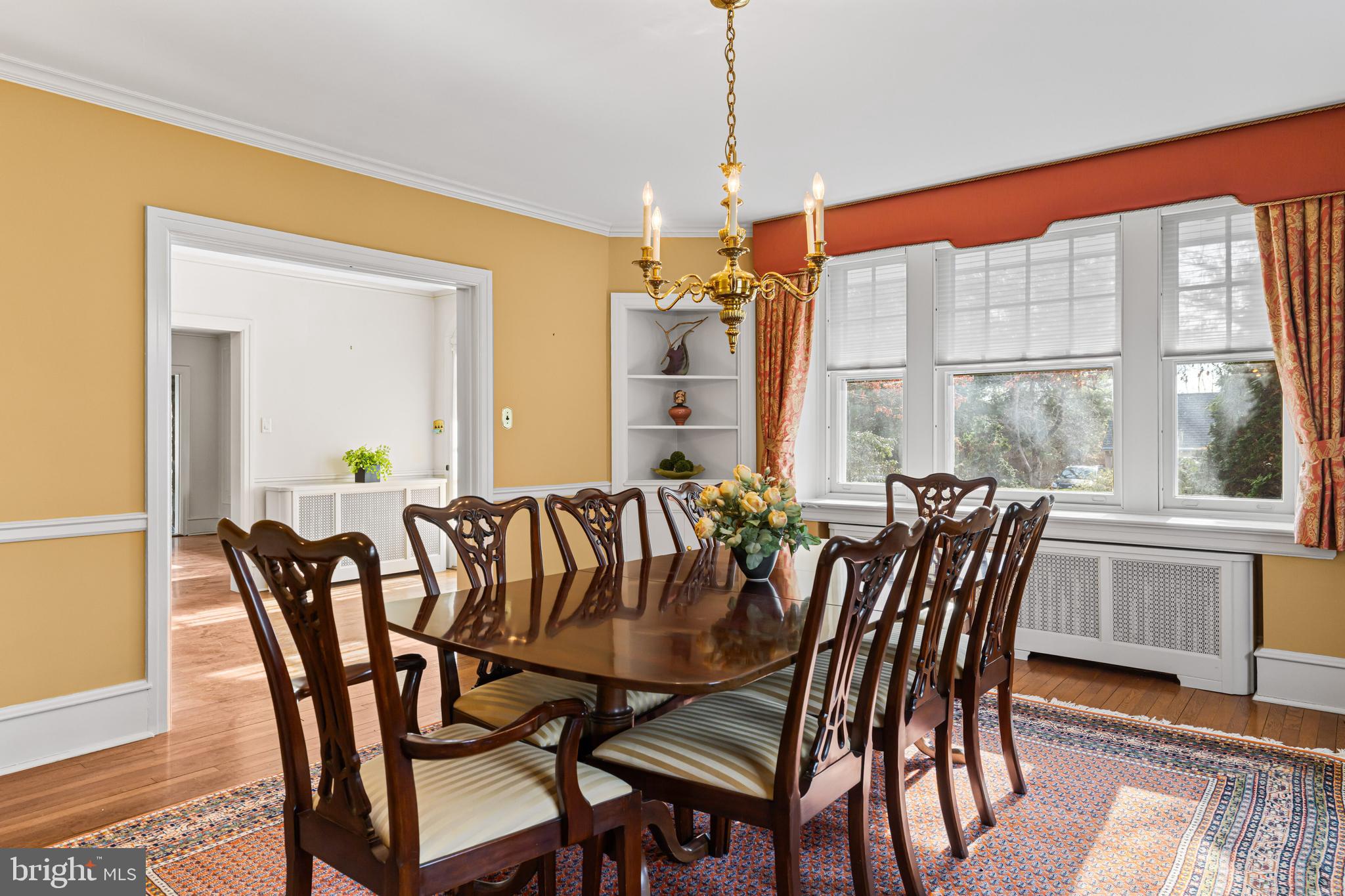 764 Glen Road Jenkintown, PA 19046 - Photo 14 of 57 a view of a dining room with furniture window and wooden floor
