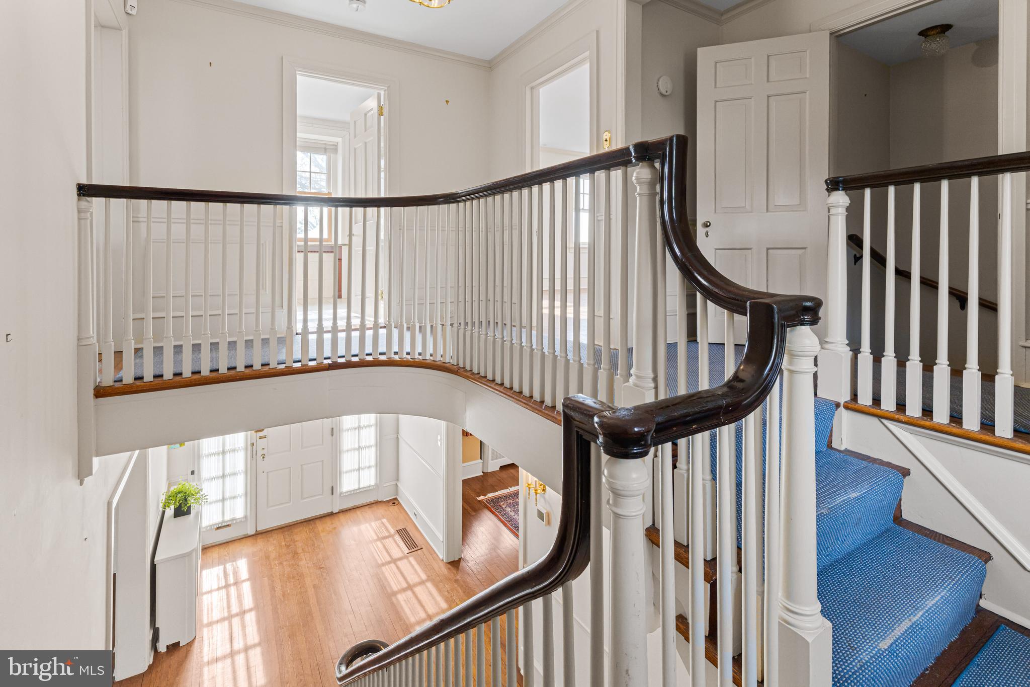 764 Glen Road Jenkintown, PA 19046 - Photo 21 of 57 a view of staircase with railing and a window