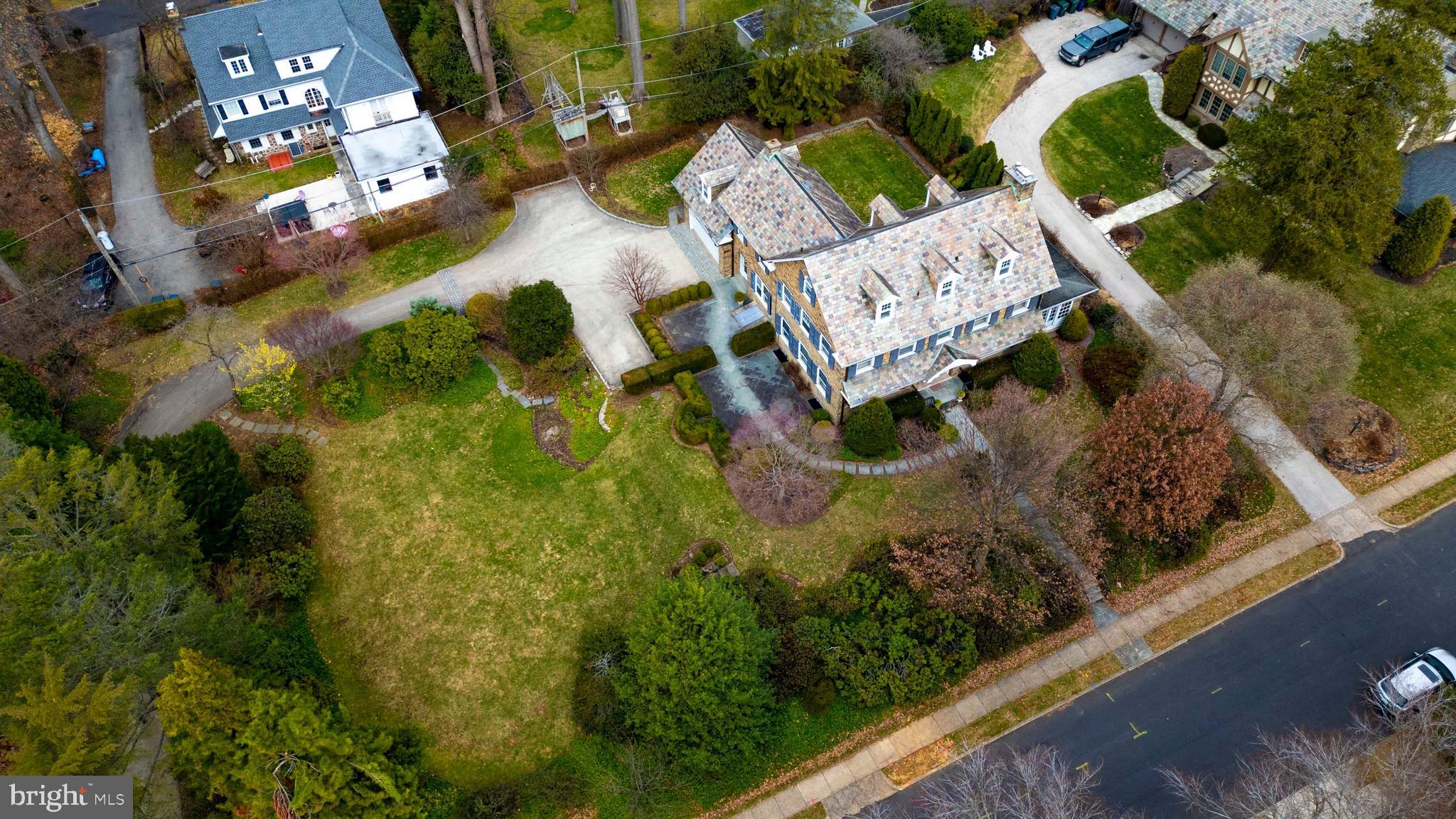 764 Glen Road Jenkintown, PA 19046 - Photo 52 of 57 an aerial view of a house having yard