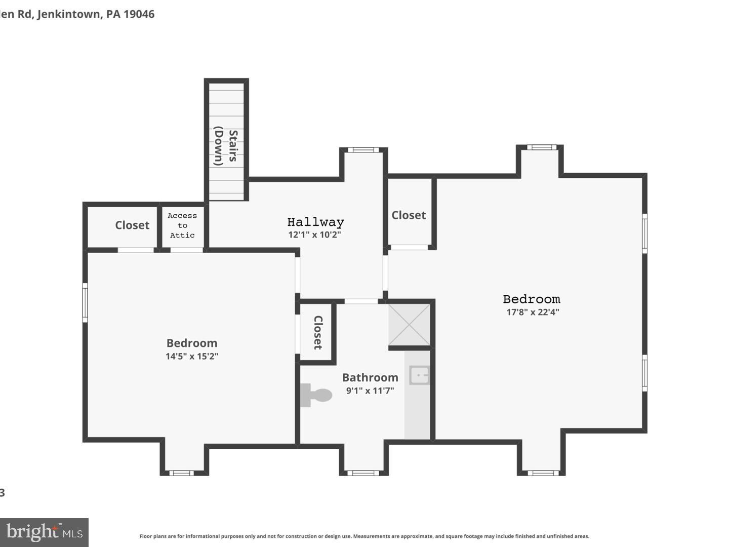 764 Glen Road Jenkintown, PA 19046 - Photo 57 of 57 a picture of a floor plan