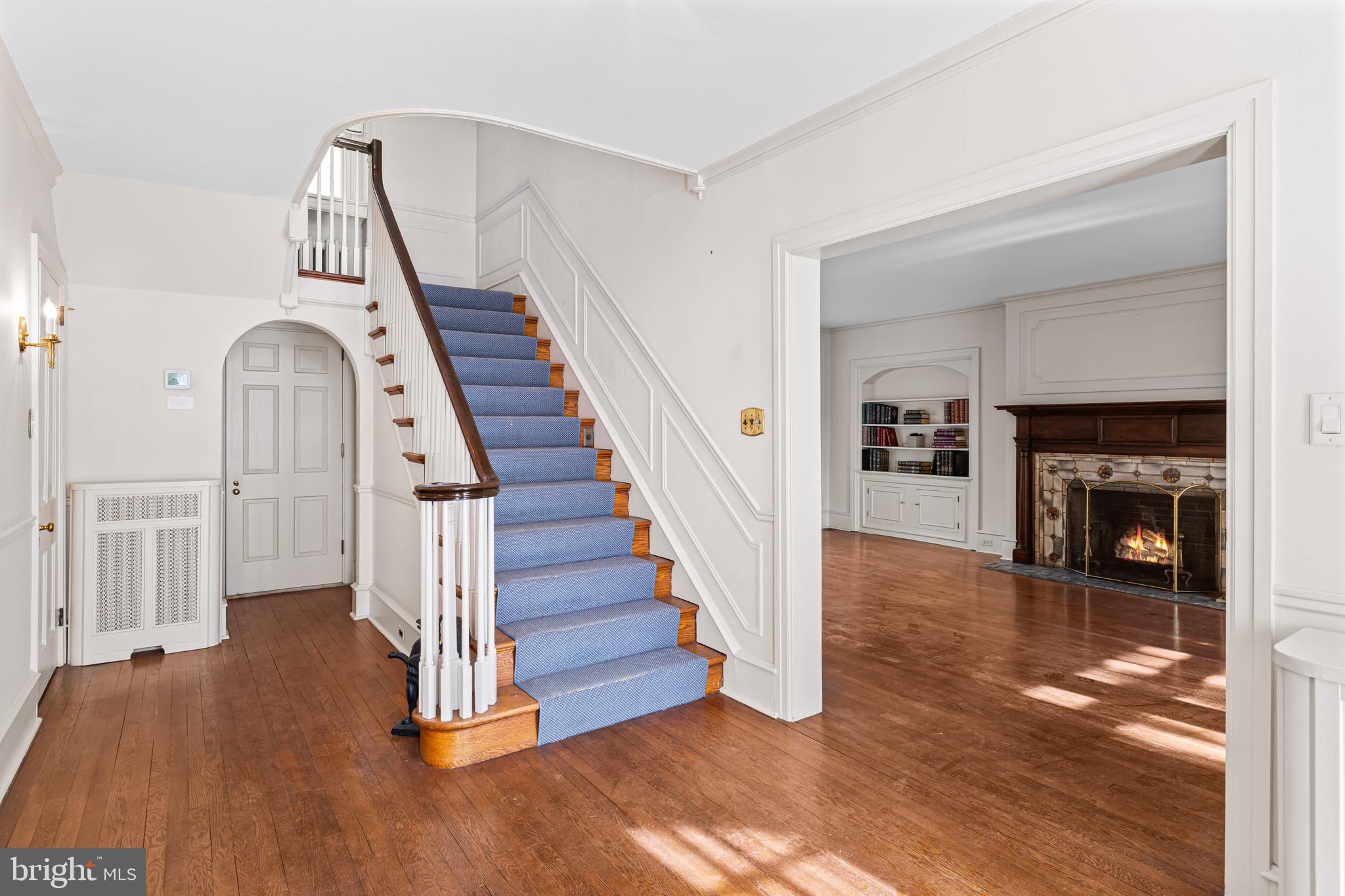 764 Glen Road Jenkintown, PA 19046 - Photo 6 of 57 a view of entryway and hall with wooden floor