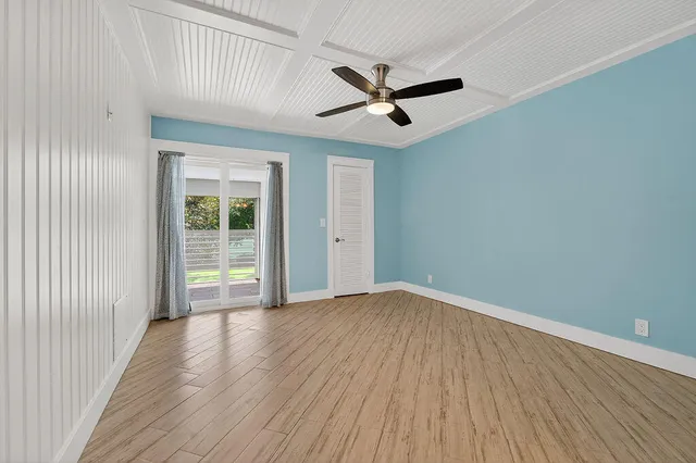 a view of a glass door with a glass door