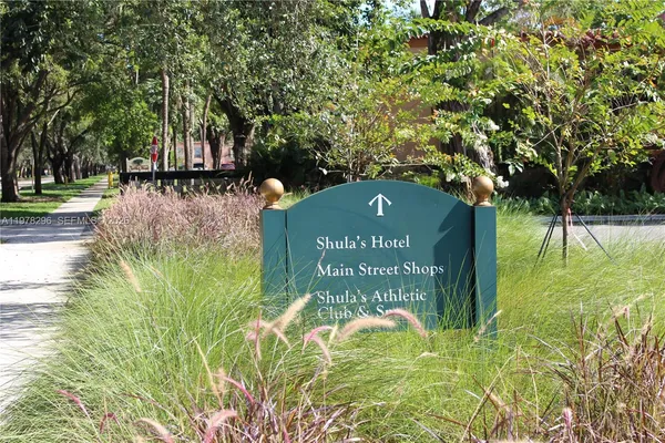 a view of park with trees