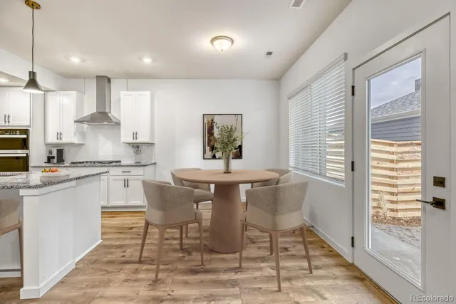 a view of small space with racks on the wall