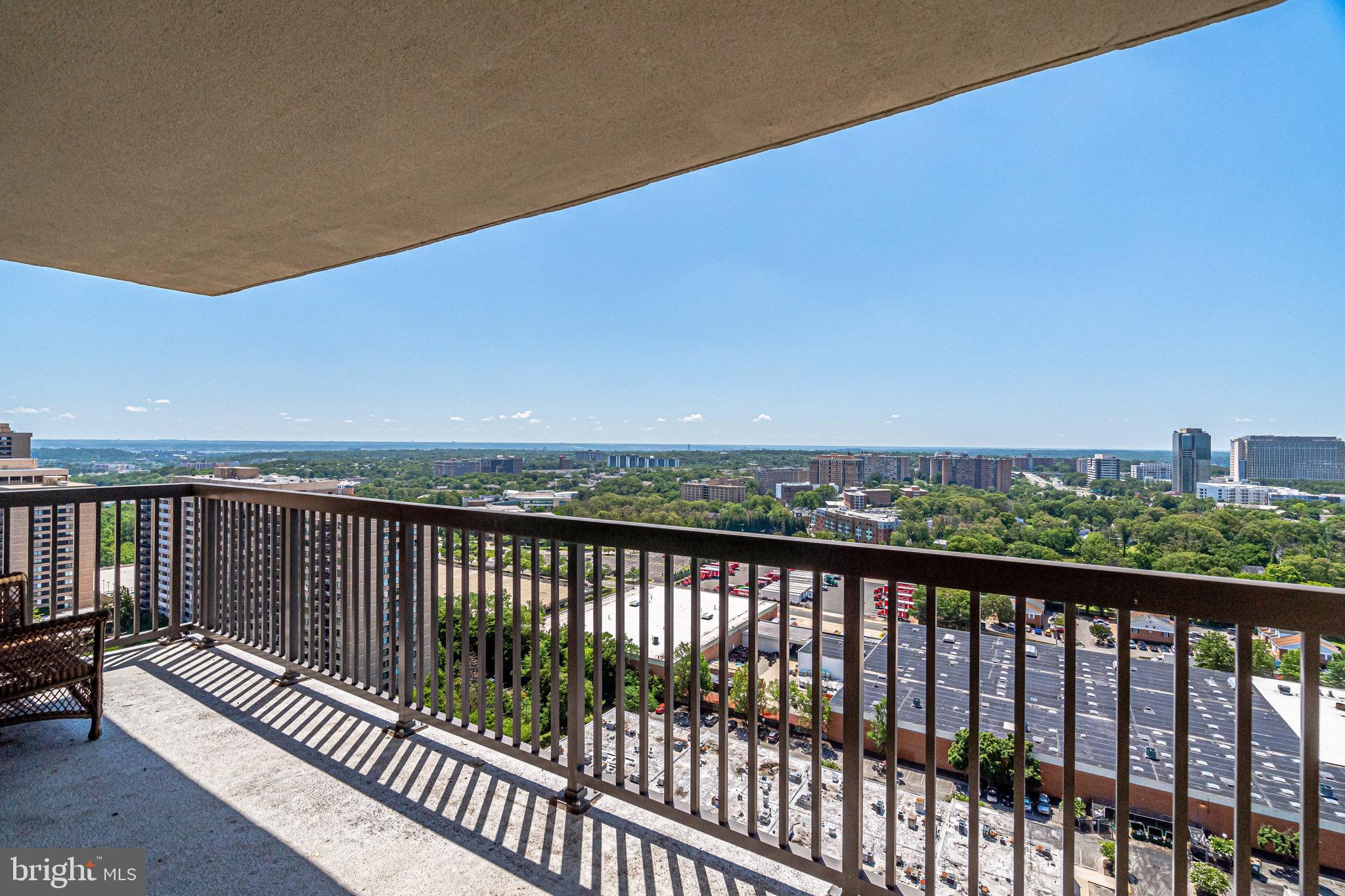 5501 Seminary Road, Unit 2206S Falls Church, VA 22041 - Photo 33 of 52 Patio with INCREDIBLE views