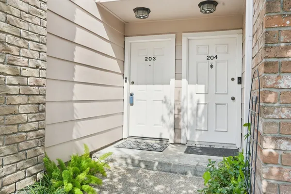a view of a door front of a house