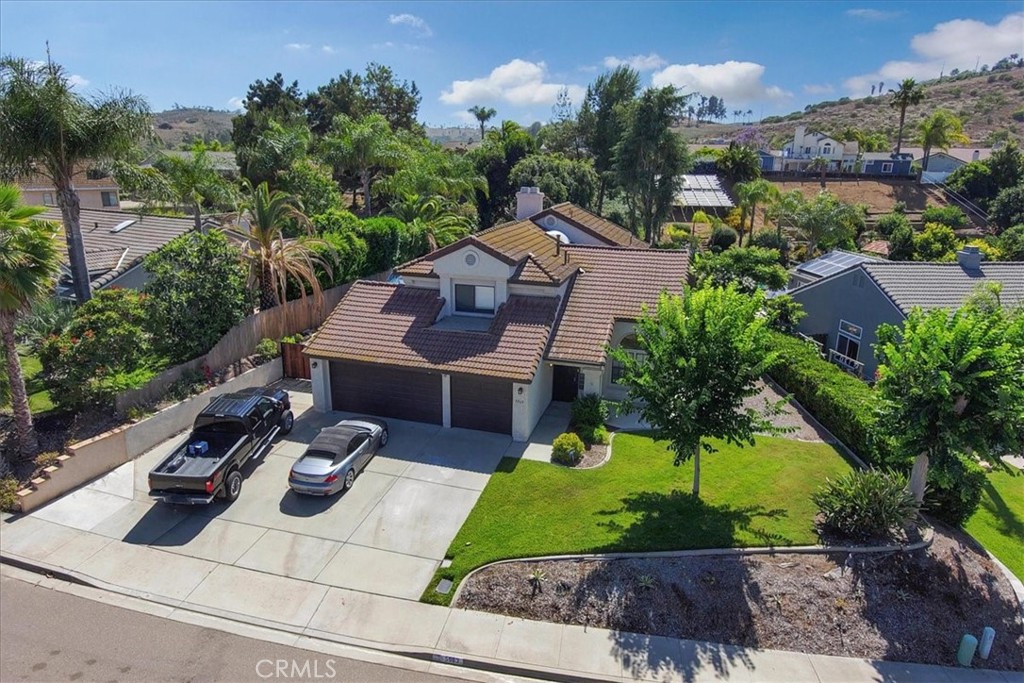 5963 Rio Valle Drive Bonsall, CA 92003 - Photo 47 of 49 an aerial view of a house with garden space and street view