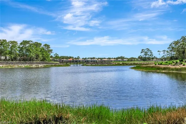 a view of lake from sunset