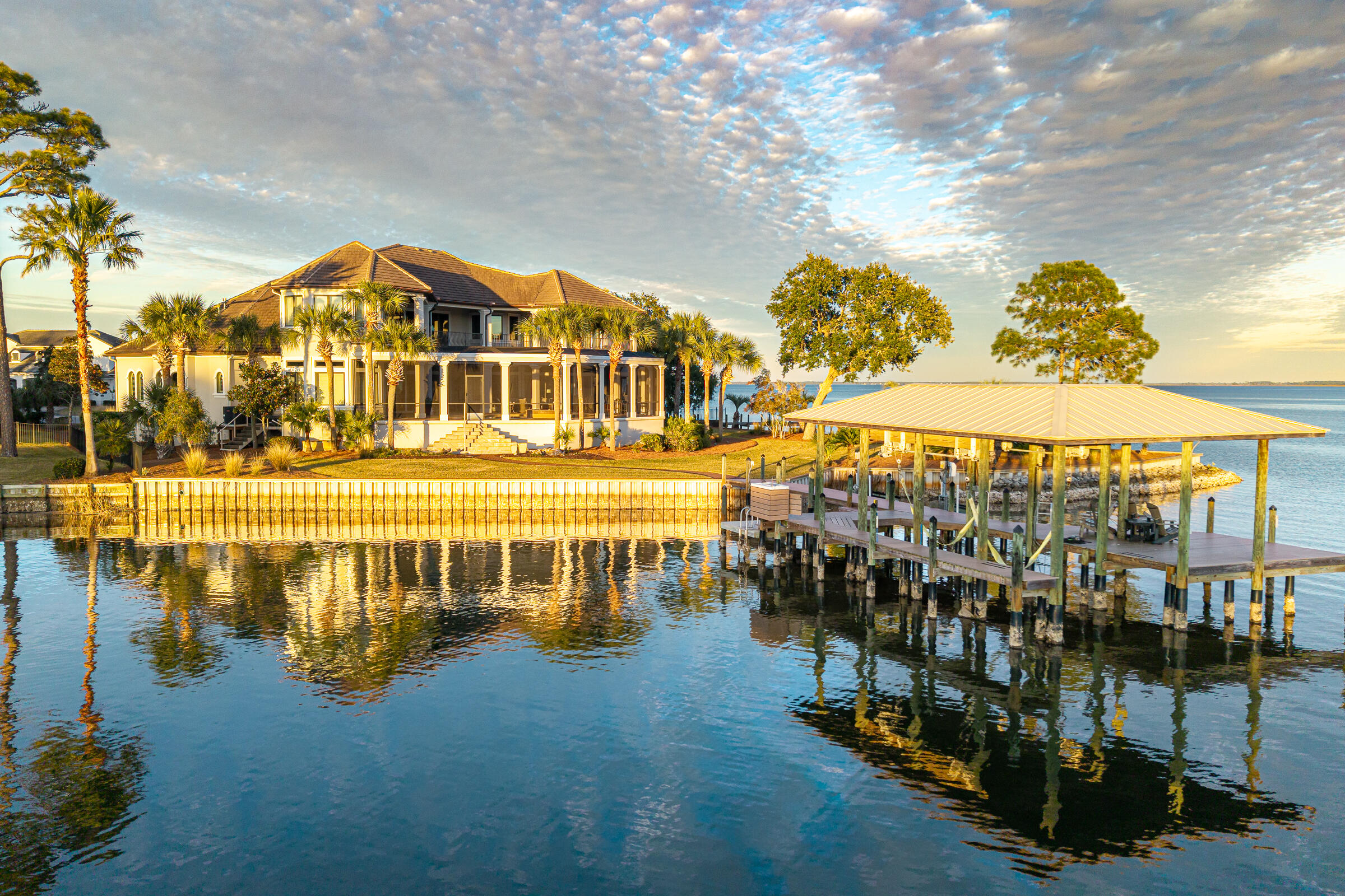 1806 Driftwood Point Road Dusk-7