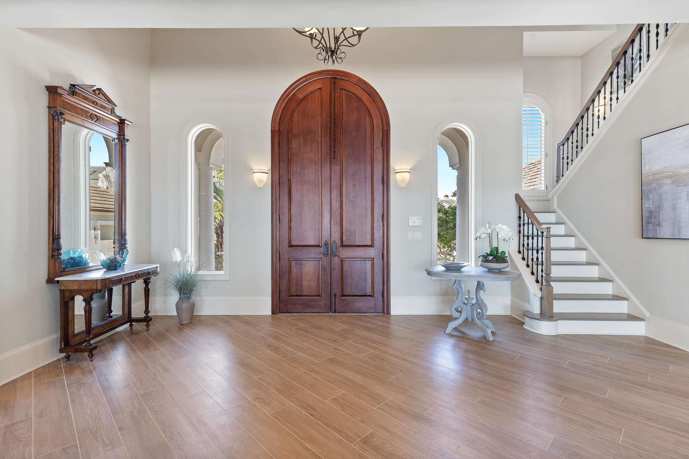 1806 Driftwood Point Road Santa Rosa Beach, FL 32459 - Photo 45 of 142 a view of empty room with wooden floor and windows