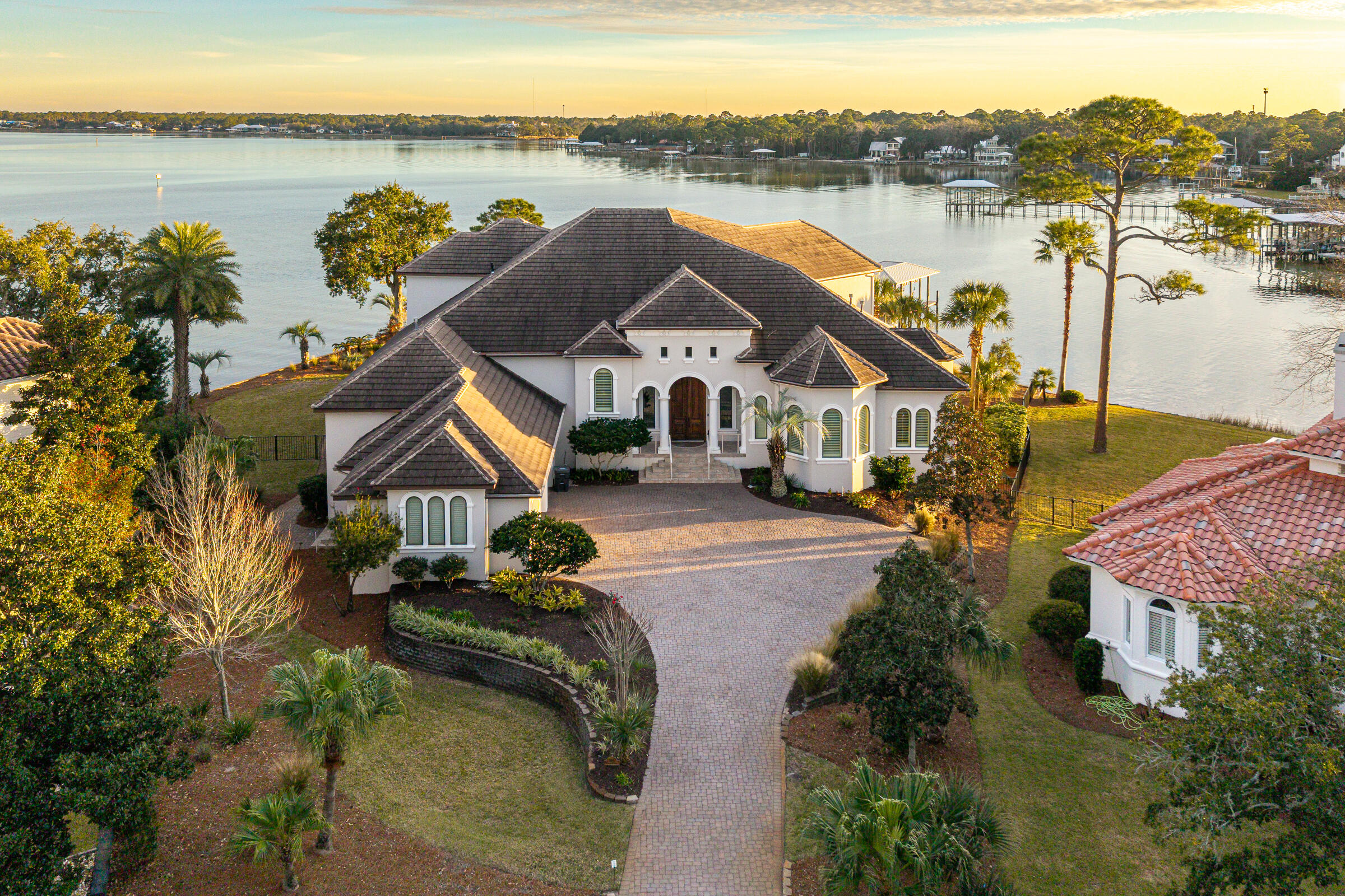 1806 Driftwood Point Road Santa Rosa Beach, FL 32459 - Photo 80 of 142 aerial view of a house with a lake view