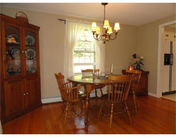 471 Bay Road Amherst, MA 01002 - Photo 7 of 30 a view of a dining room with furniture and chandelier