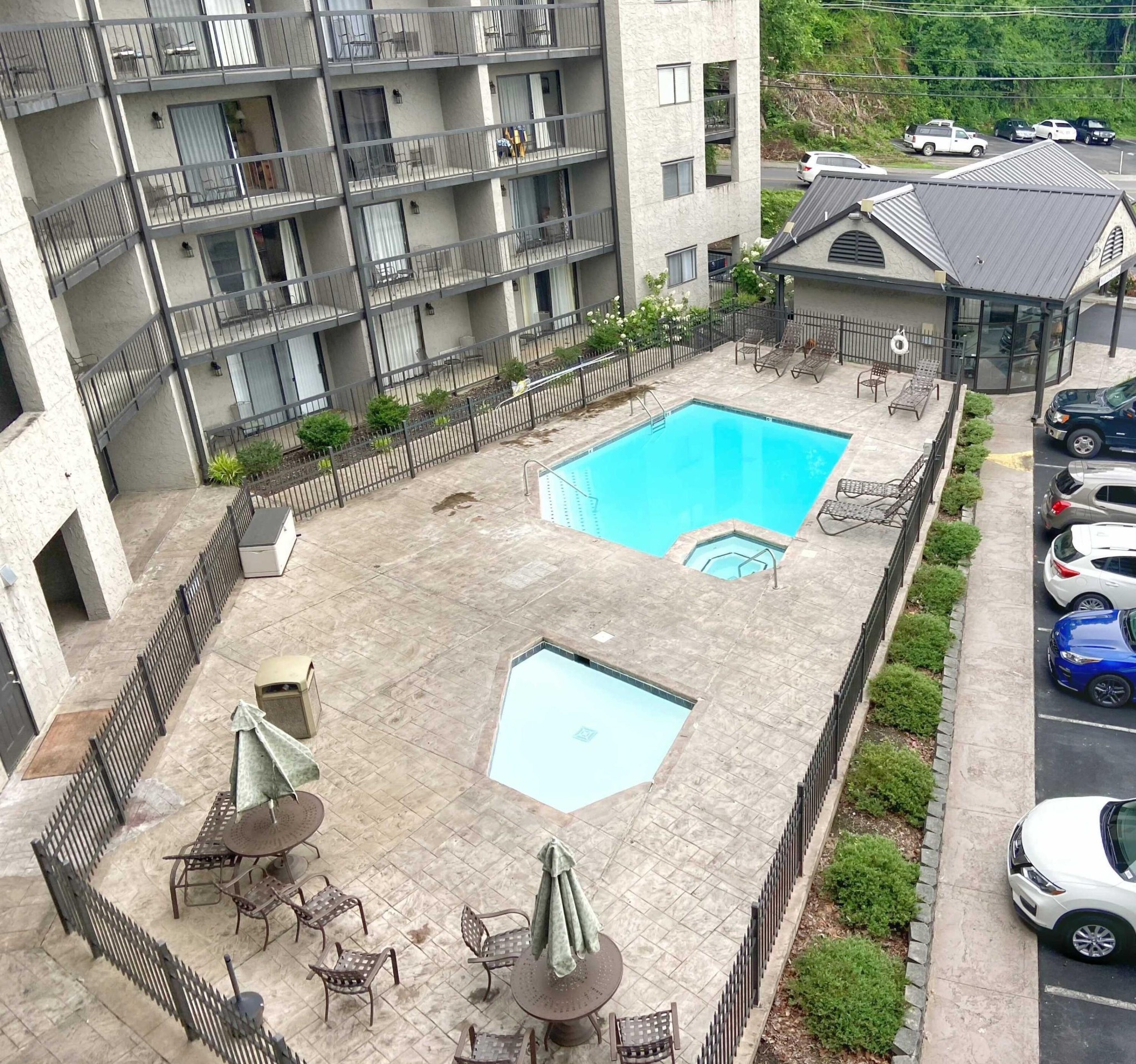 306 Baskins Creek Road, Unit 403 Gatlinburg, TN 37738 - Photo 10 of 11 a view of a house with pool porch and sitting area