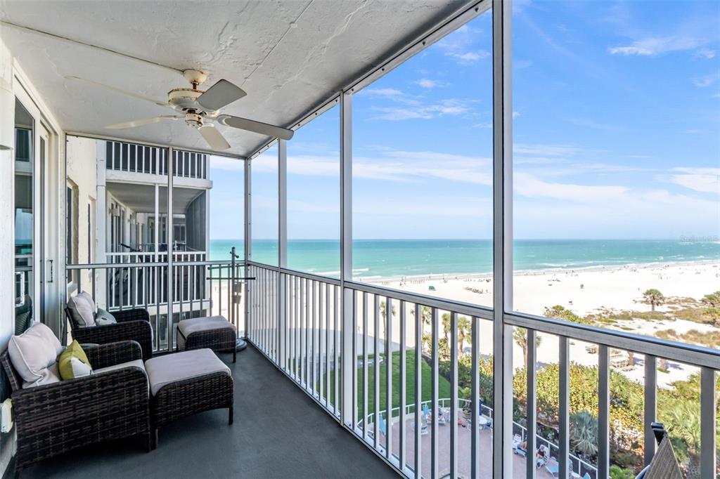 6300 Midnight Pass Road, Unit 708 Sarasota, FL 34242 - Photo 24 of 49 a view of a porch with furniture