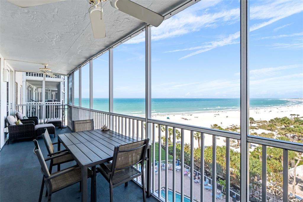 6300 Midnight Pass Road, Unit 708 Sarasota, FL 34242 - Photo 3 of 49 a view of a balcony with furniture