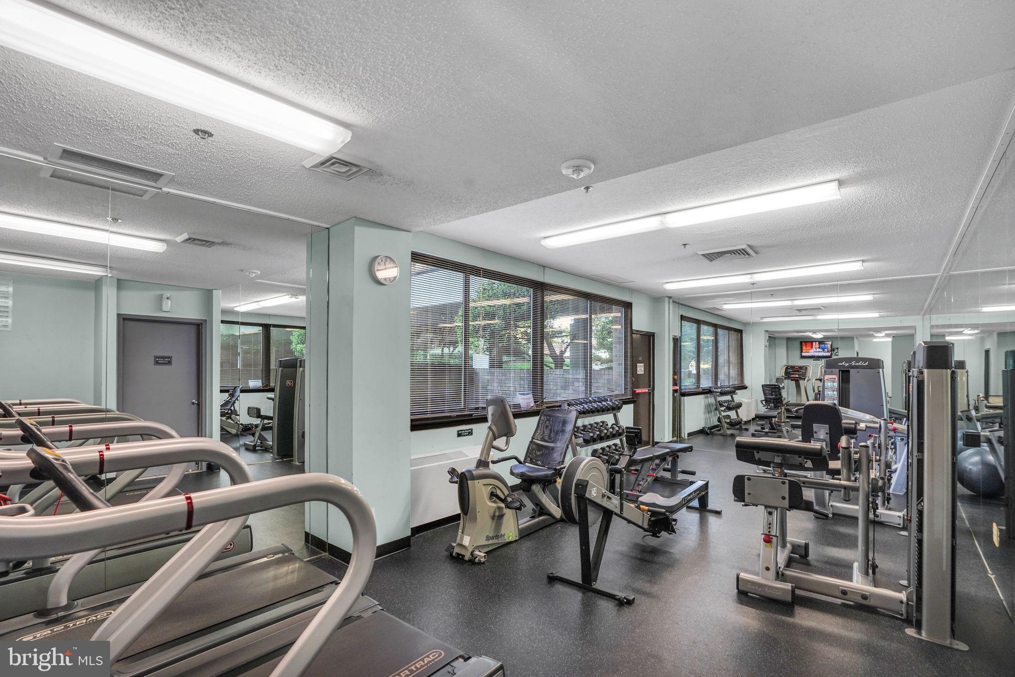 5501 Seminary Road, Unit 1908S Falls Church, VA 22041 - Photo 40 of 43 a view of a room with gym equipment