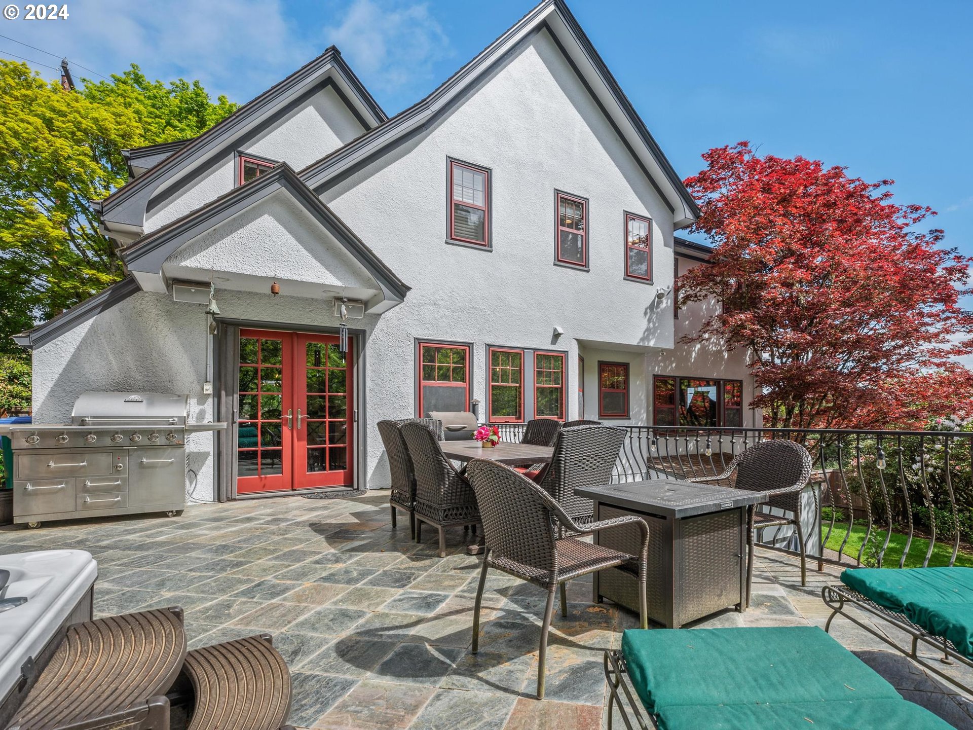 758 Northwest Powhatan Terrace Portland, OR 97210 - Photo 21 of 48 a view of a house with patio