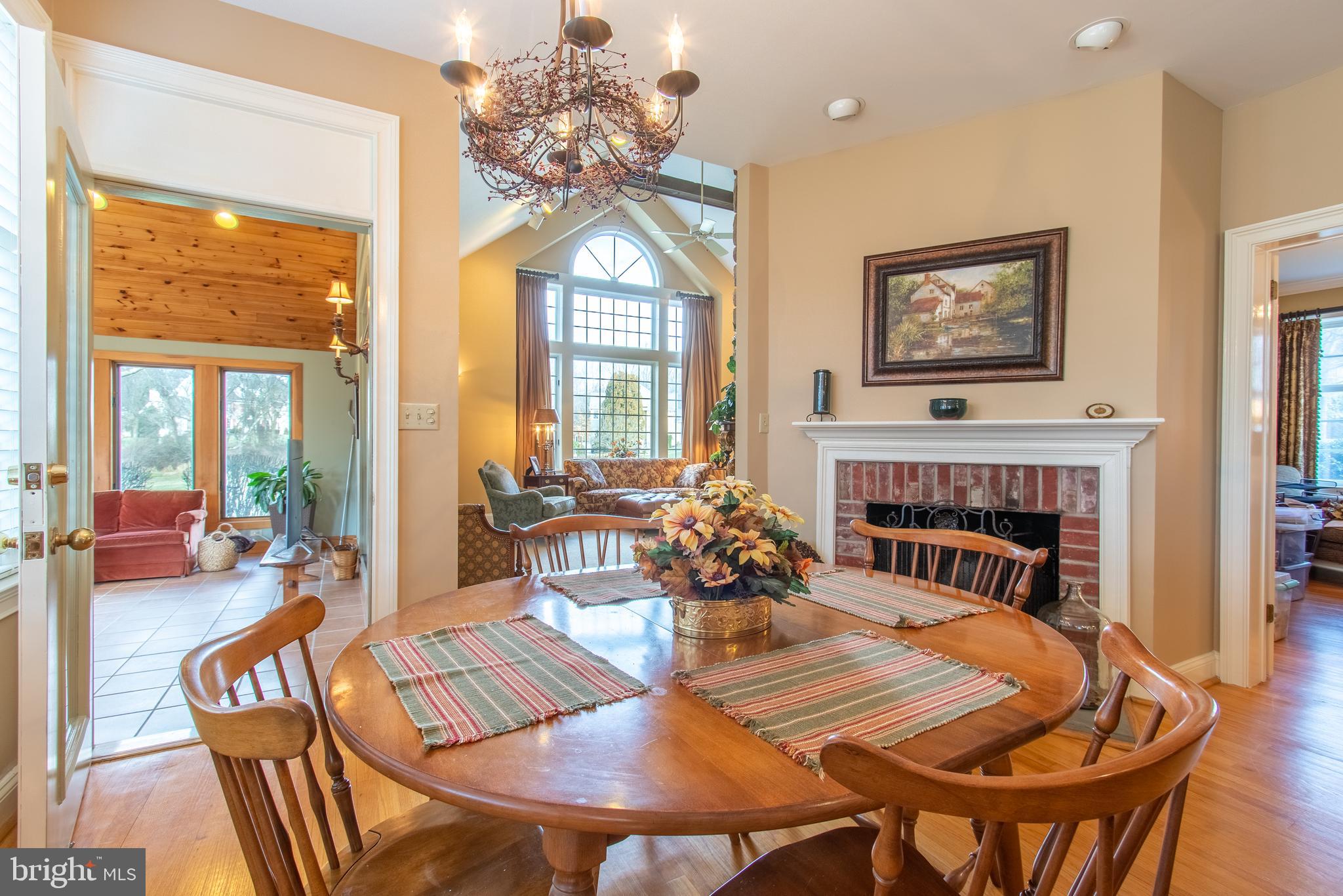 3690 Secondwoods Road Doylestown, PA 18902 - Photo 3 of 30 Eat-in Kitchen with Brick Fireplace