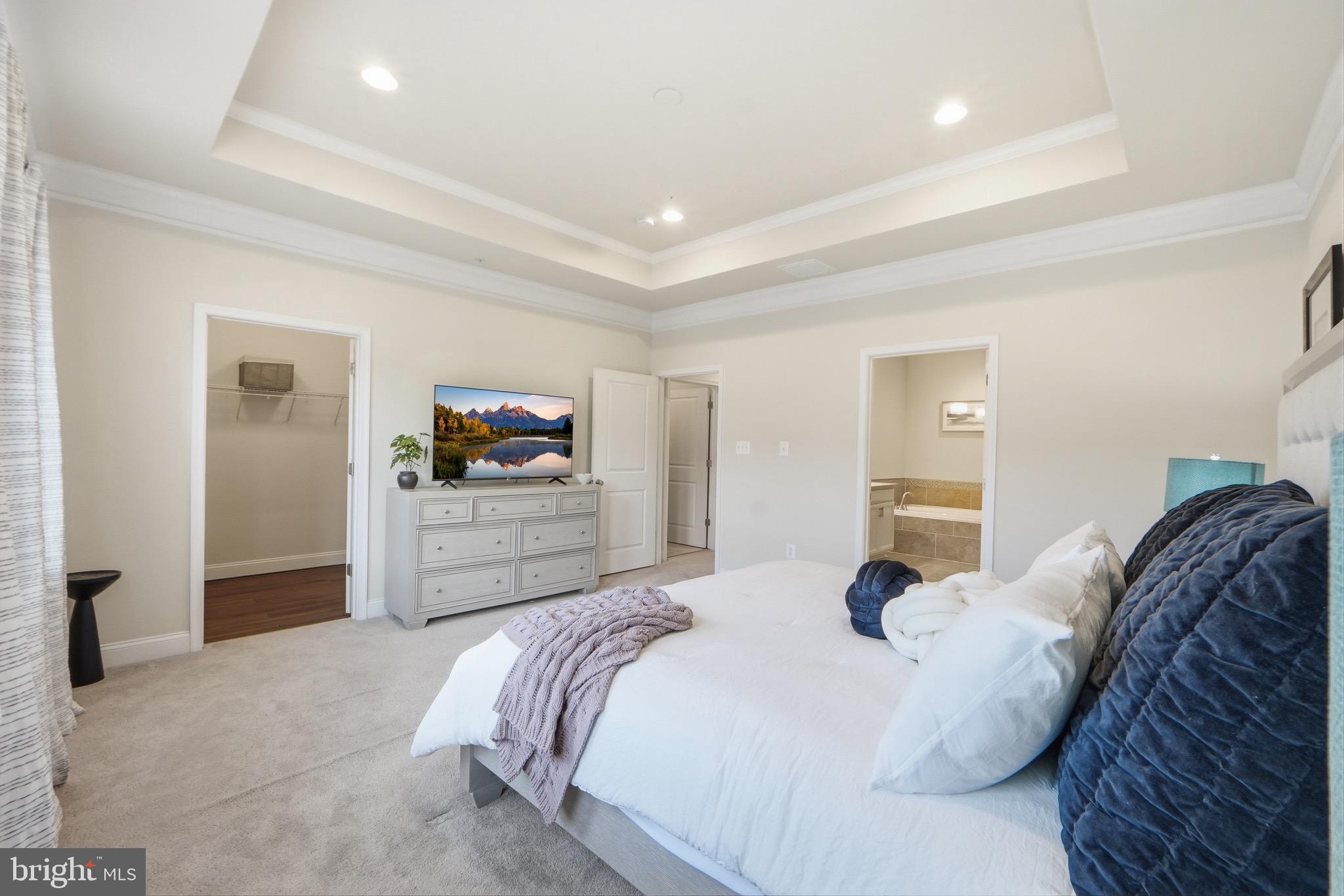 7134 Proclamation Place Frederick, MD 21703 - Photo 20 of 40 Primary bedroom with tray ceiling
