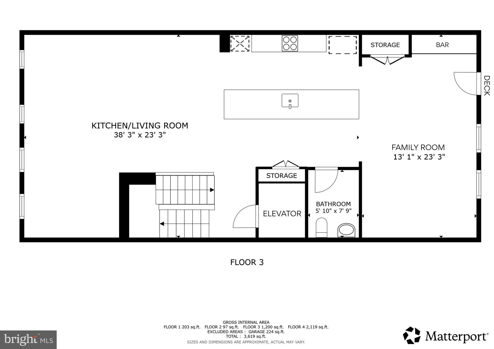 7134 Proclamation Place Frederick, MD 21703 - Photo 39 of 40 Kitchen Level Floor Plan