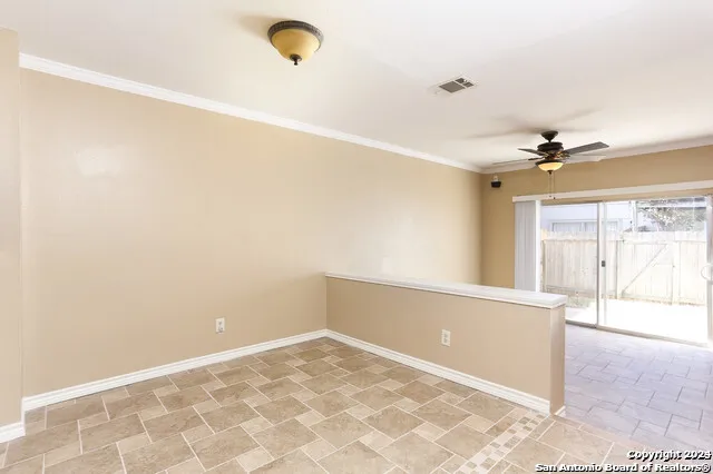 a view of an empty room