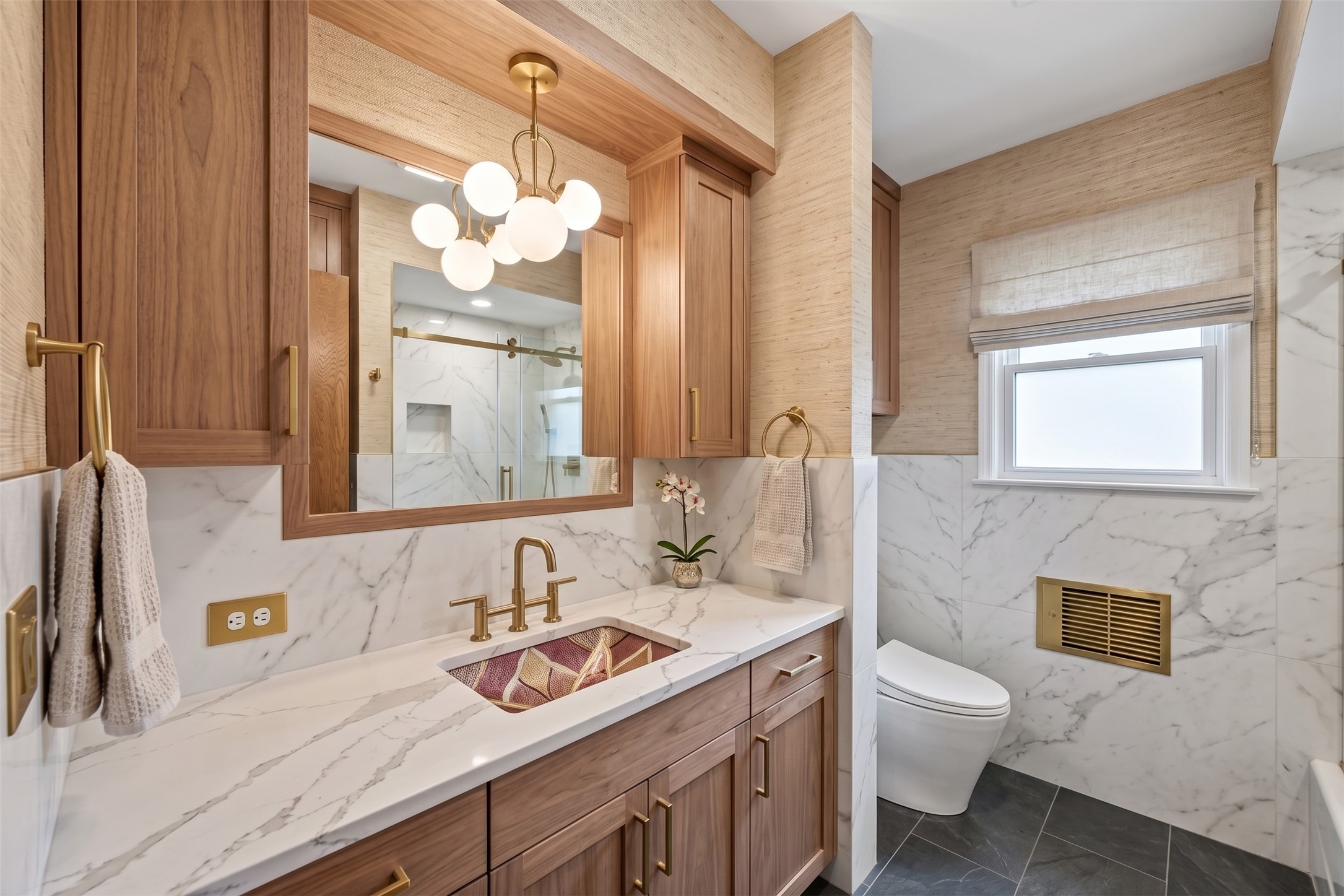 5311 Alba Road Houston, TX 77091 - Photo 19 of 27 This is a virtually enhanced photo to show off the modern finishes and neutral staging you could do for your Primary bathroom.