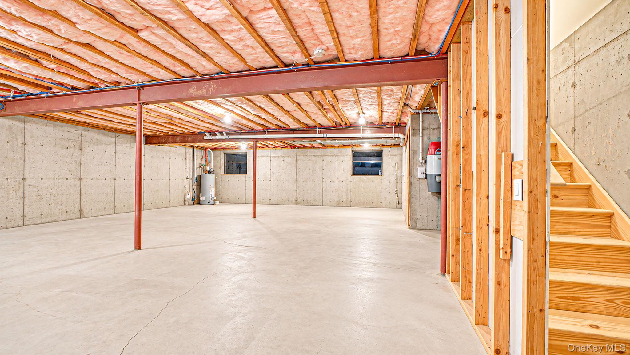 11 Valentine Road Shoreham, NY 11786 - Photo 24 of 40 Expansive unfinished basement featuring exterior entrance, utilities and crawl space