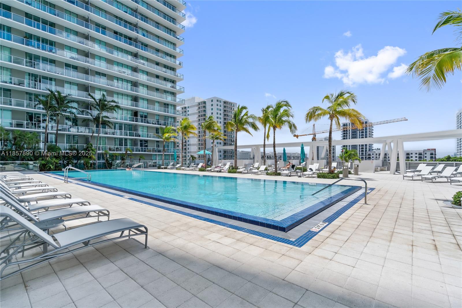 1111 Southwest 1st Avenue, Unit 2222N Miami, FL 33130 - Photo 33 of 53 a view of swimming pool with outdoor seating and outdoor seating
