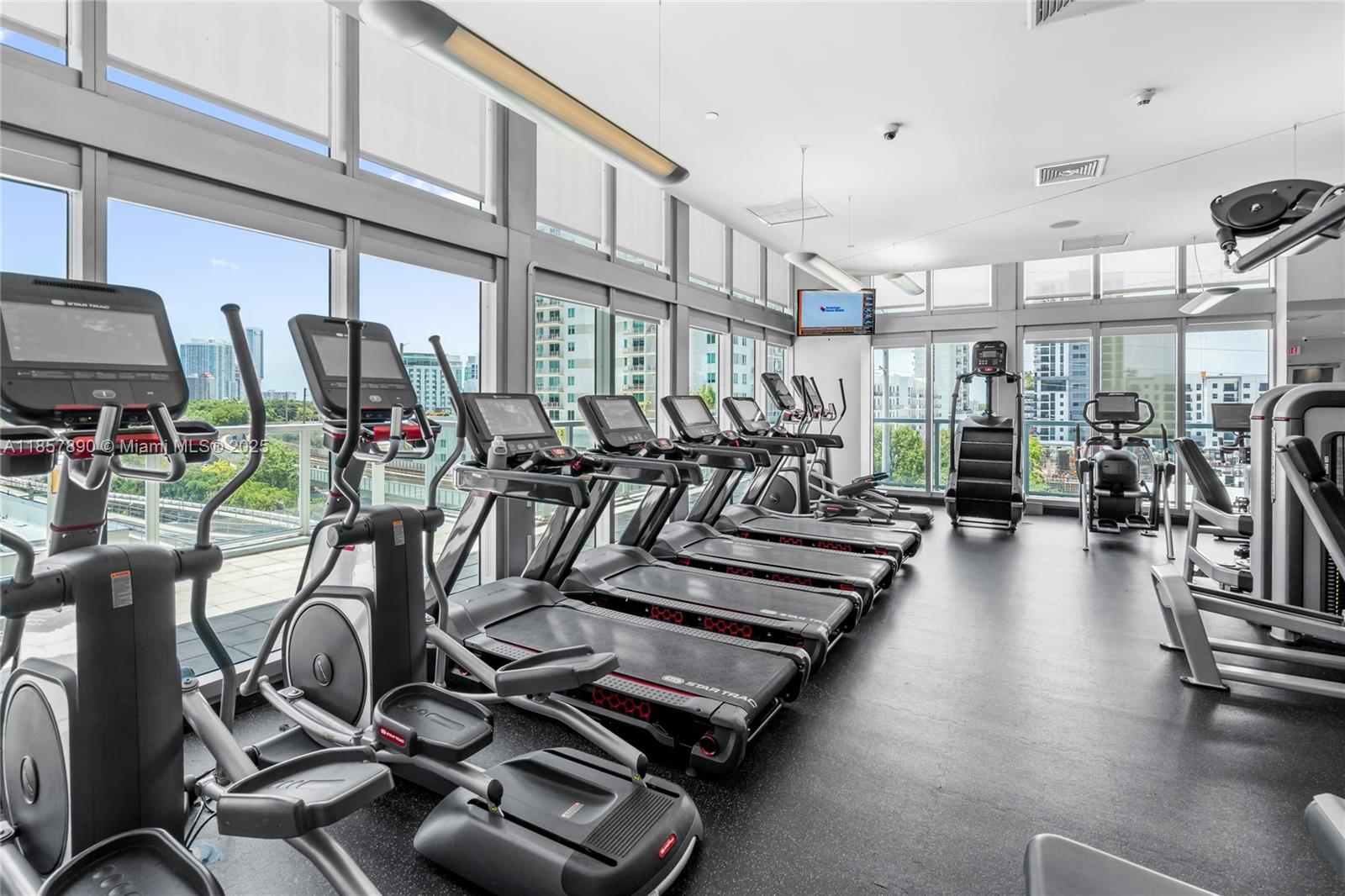 1111 Southwest 1st Avenue, Unit 2222N Miami, FL 33130 - Photo 46 of 53 a view of a room with gym equipment