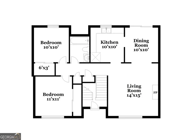 a picture of a floor plan