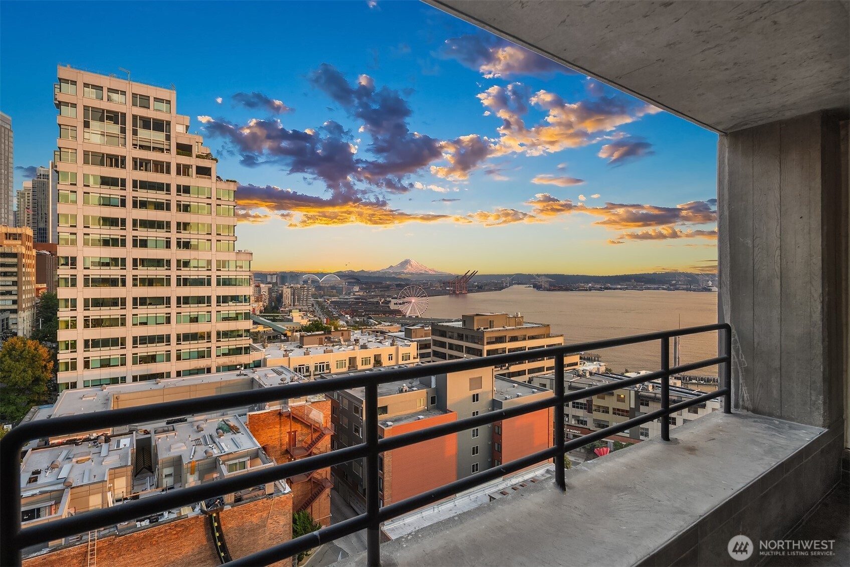 2125 1st Avenue, Unit 1205 Seattle, WA 98121 - Photo 17 of 19 a view of a city from a balcony