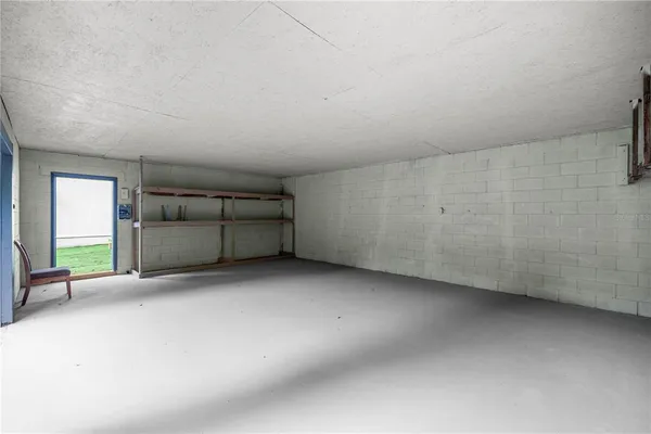 an empty room with a empty space