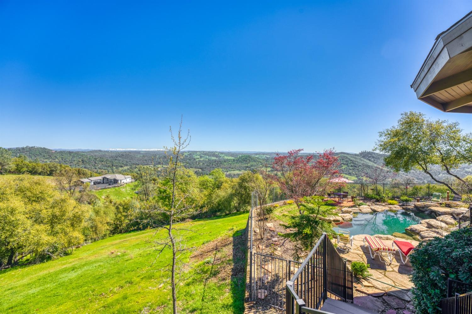 5161 Coyote Pass Road Shingle Springs, CA 95682 - Photo 1 of 48 Natural style POOL with waterfall overlooking the Sierra View!