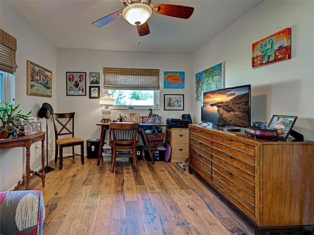 a view of a city with an aerial view of residential houses with outdoor space