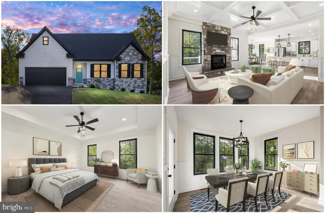 a view of living room filled with furniture and a floor to ceiling window